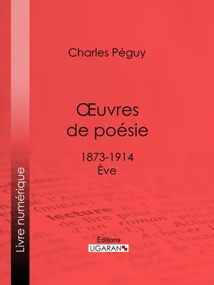 cover image of Oeuvres de poésie
